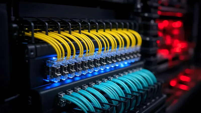 Fiber patch panel with neatly routed fiber optic jumpers