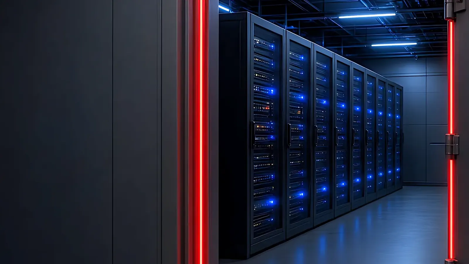Open door to a private server suite