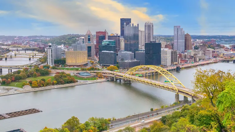 Pittsburgh in autumn from Mount Washington