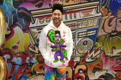 Charlie Batch dressed for the 90s theme!