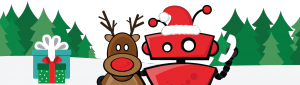 Santa xBert with reindeer