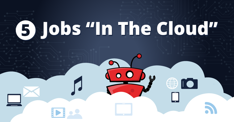 5 jobs you can get "in the cloud" blog header graphic