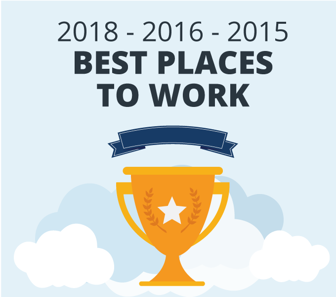 Best Places to Work 2018 2016 2015
