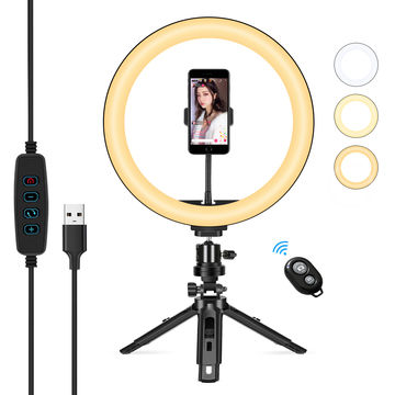 LED Ring Light with Tripod Stand & Phone Holder