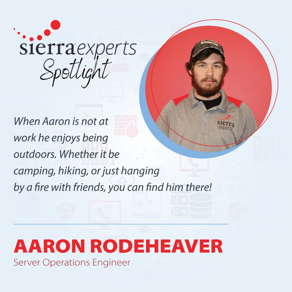 sierra spotlight aaron rodeheaver graphic