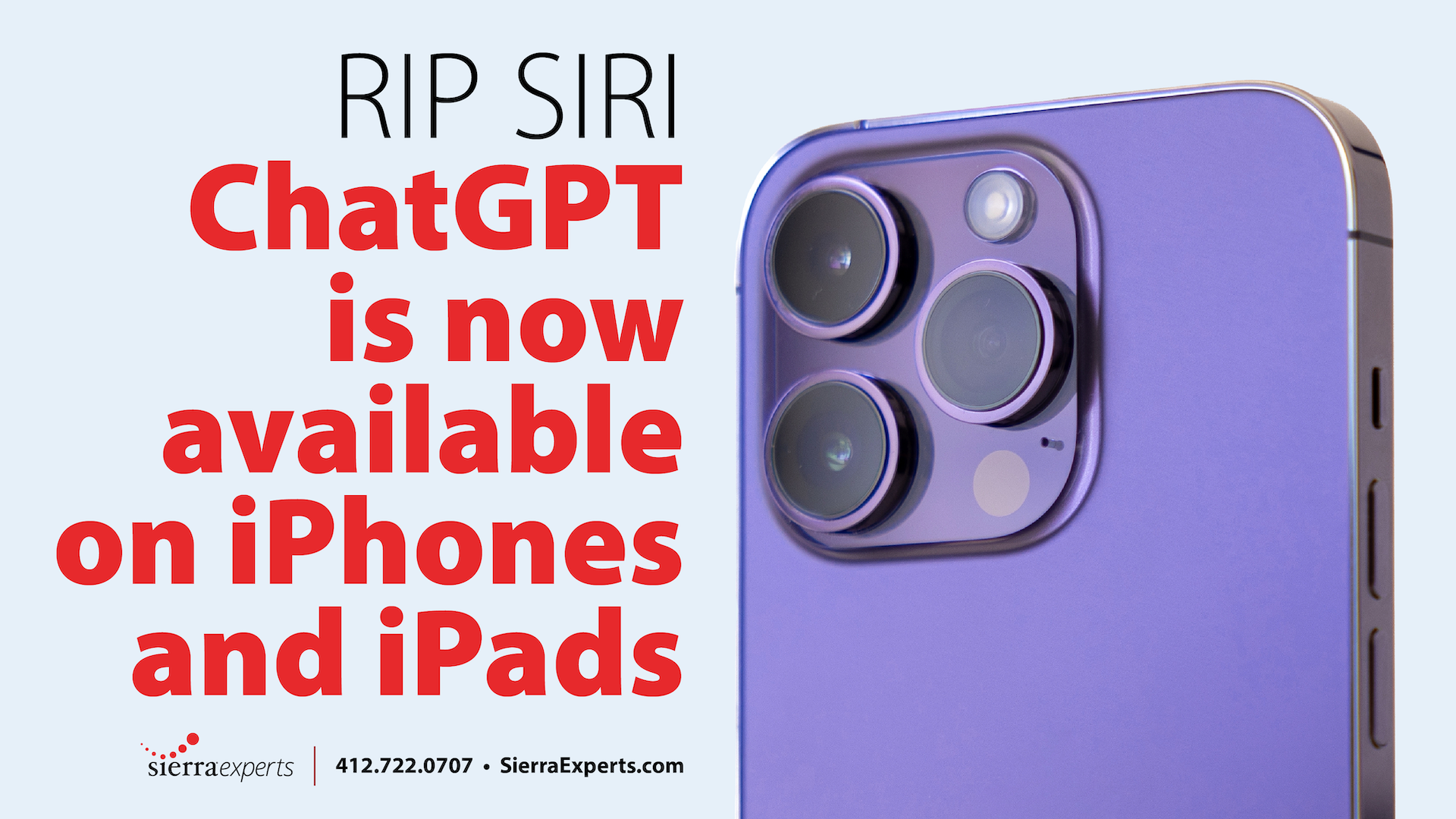 Purple iPhone mourning Siri due to ChatGPT being available on iPhones