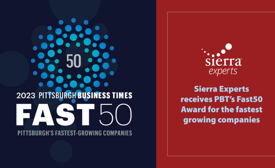 SIerra Experts is a recipient of the Fast 50 award