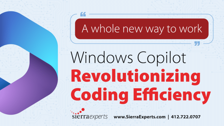 A whole new way to work. Windows Copilot revolutioning coding effifiency