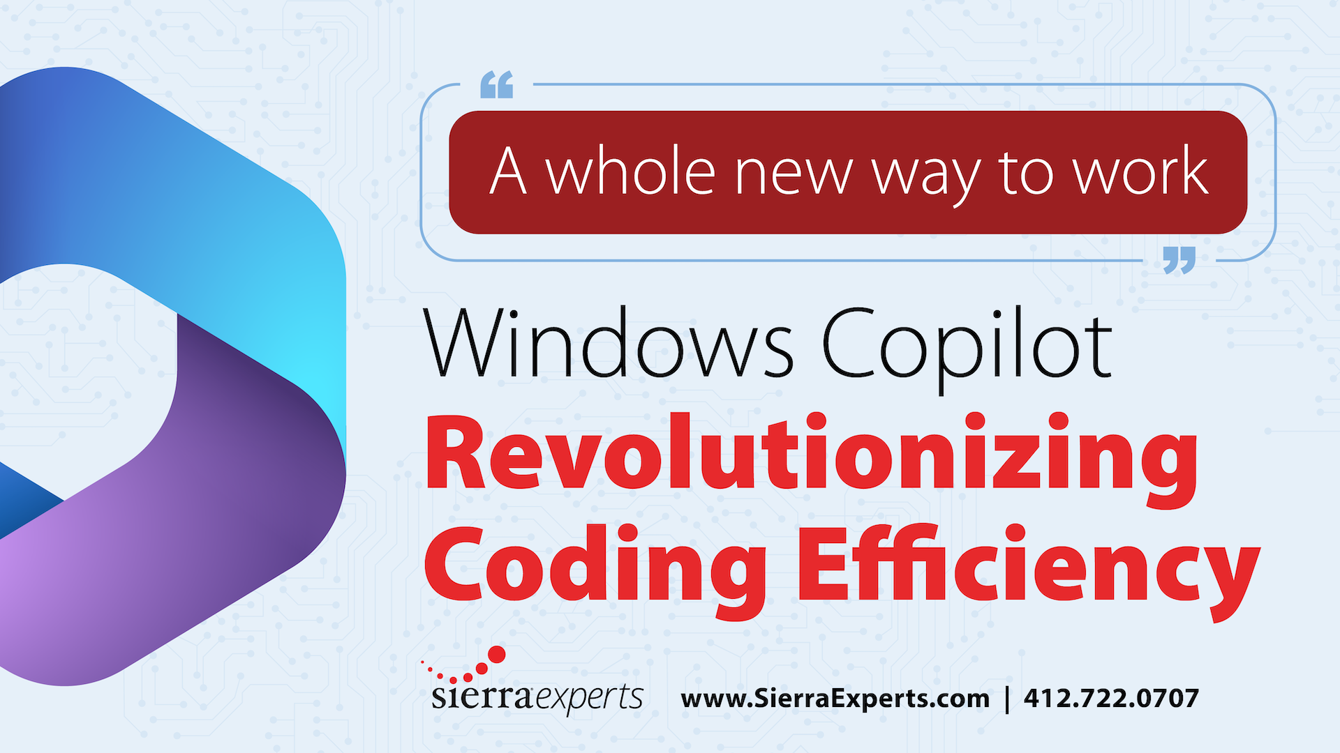 A whole new way to work. Windows Copilot revolutioning coding effifiency